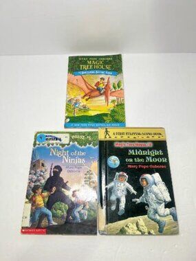 Magic Tree House #1 5 8 Night of the Ninjas Dinosaurs Before Lot of 3